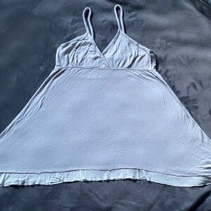 Light Gray Spaghetti Strap Swing Tank